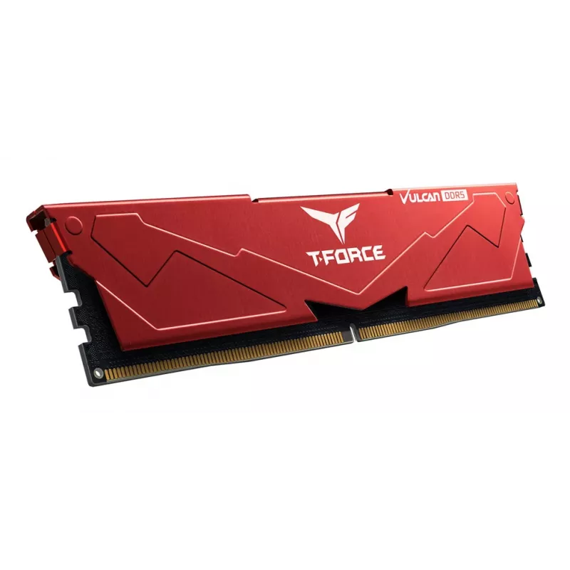 Team Group VULCAN FLRD532G6000HC30DC01, 32 GB, 2 x 16 GB, DDR5, 6000 MHz, 288-pin DIMM, rood