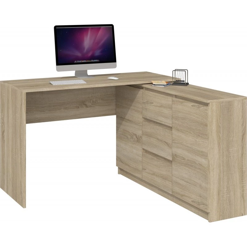 Topeshop BIURKO PLUS SONOMA computertafel eikenkleur