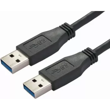 USB-kabel Bachmann 918.176 USB 3.2 Gen 1 1m zwart