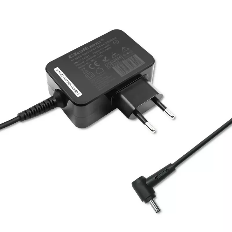 Voeding QOLTEC 45W 19V voor draagbare apparaten — vervangende voeding 45 W 19 V