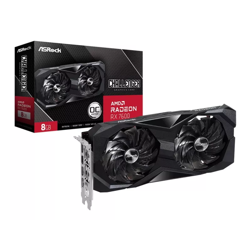 ASRock Radeon RX 7600 Challenger 8GB GDDR6 grafische kaart