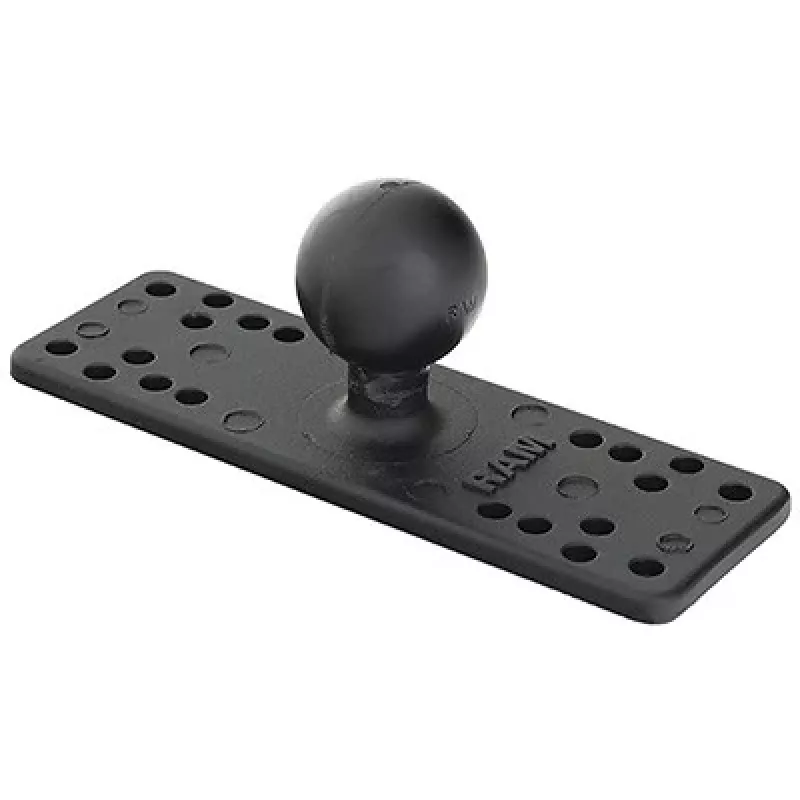 RAM Mounts RAM-111BU universele kogelhouder voor maritieme elektronica, 1,5″ kogel maat C, plaat van 6,25 x 2″