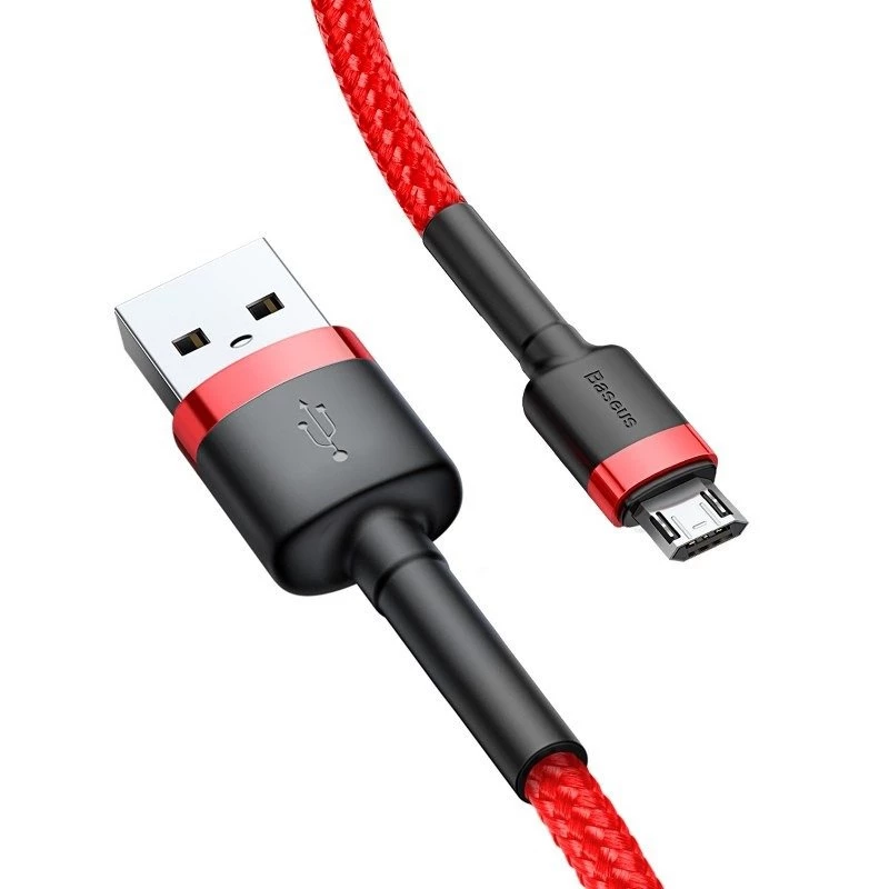USB-kabel Baseus CAMKLF-C09 2m USB A naar Micro-USB B rood