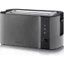 Severin AT 9341 toaster 4 sneetjes 1400 W zwart roestvrij staal geborsteld