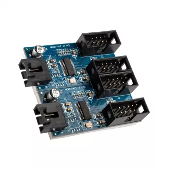 USB 2.0-hub Akasa AK-CBUB64-30BK 1-naar-4-poort USB 2.0
