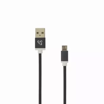 Sbox USB->Micro USB M/M 1,5 m USB-10315B zwart