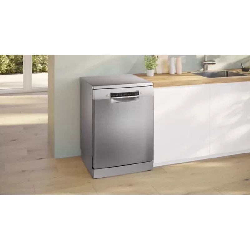 Bosch SMS4EVI04E vrijstaande vaatwasser, 13 couverts, 46 dB, energieklasse D, Home Connect, 60x60x84,5 cm, staal