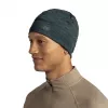 Beanie Buff Merino Lightweight Multistripes Forest — Buff lichte merinowollen muts, unisex, donkergroen, 125 g/m²