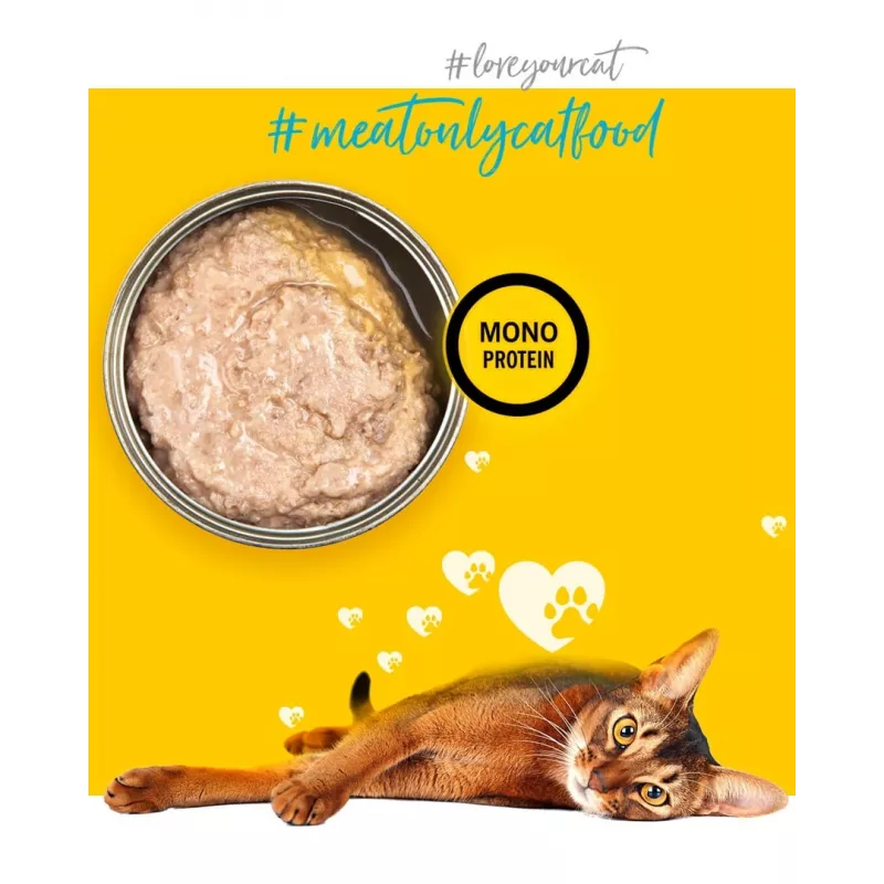 3COTY kip - natvoer voor katten - 80g