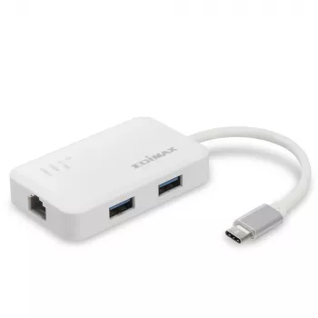 Edimax EU-4308 laptopdock/poortreplicator USB 3.2 Gen 1 (3.1 Gen 1) Type-C wit