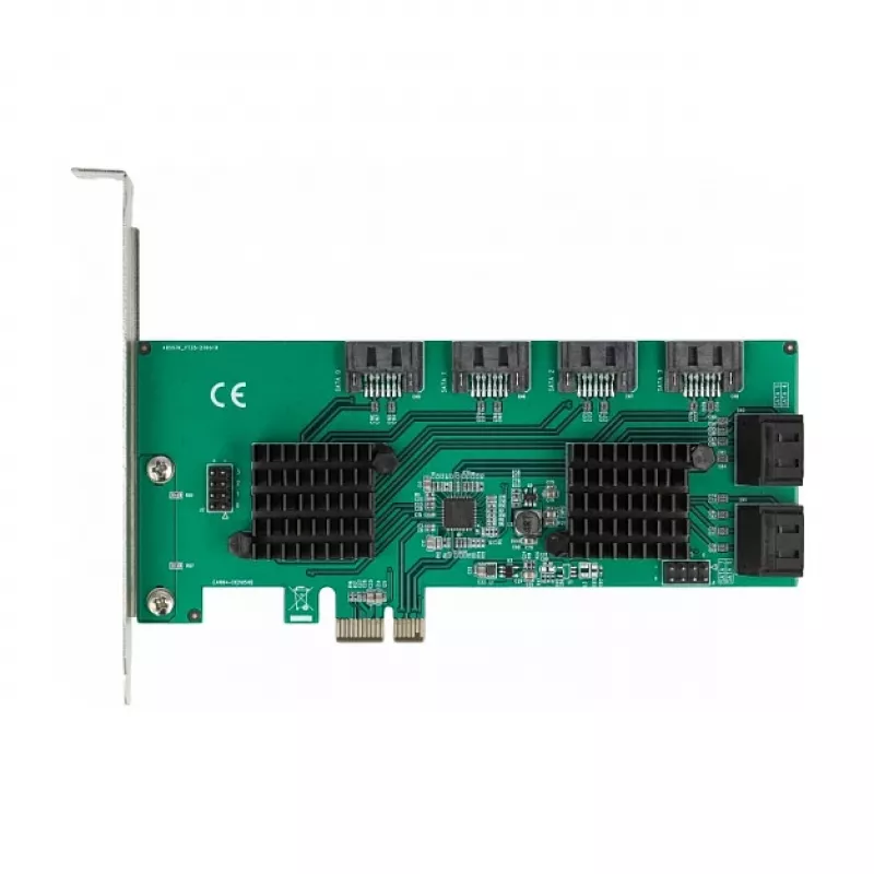 DeLOCK 8-poorts SATA PCI Express x1-kaart Low-Profile-formfactor