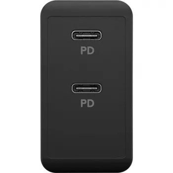 Indoorlader Goobay 61757 snelopladen USB Type-C 2 poorten zwart