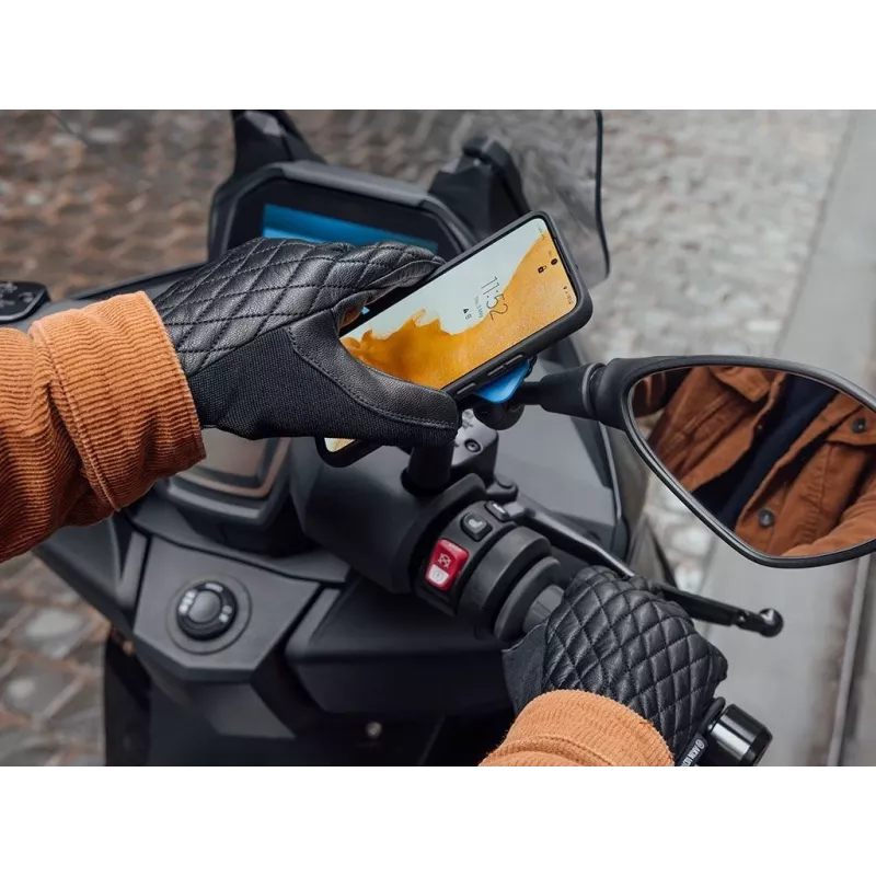 Quad Lock spiegelhouder passieve houder mobiele telefoon/smartphone zwart, blauw