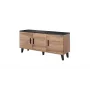 Cama sideboard LOTTA 150 3D wotan eiken + mat zwart