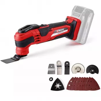 Power X-Change accu-multifunctioneel gereedschap VARRITO, 18 volt (rood/zwart, zonder accu en oplader, incl. accessoires)