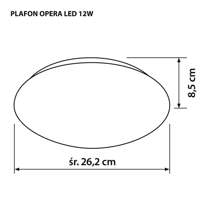 Moderne LED-plafondlamp Activejet OPERA LED 12W