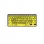 Logickeyboard LKB-LPBY-BTON-DE Toetsenbord Bluetooth QWERTZ Duits Zwart - Geel (LKB-LPBY-BTON-DE)