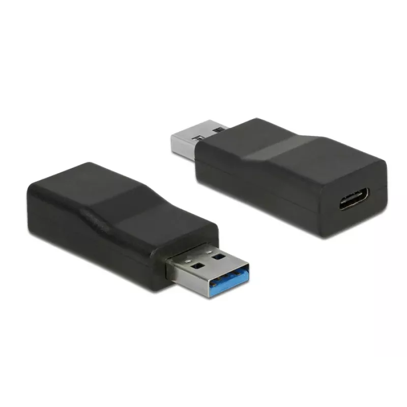 Kabeladapter DeLOCK 65696 USB 3.1 Gen 2 Type-A naar Type-C zwart