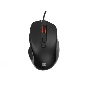 Bekabelde optische muis NATEC NMY-2047 USB Type-A, 4000 DPI, 6 knoppen, rechtshandig, achtergrondverlichting