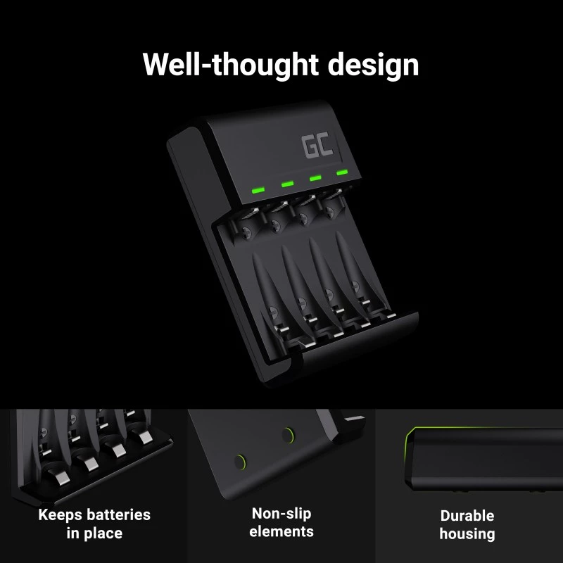 GC VitalCharger oplader 2xAA 2000 mAh 2xAAA 800 mAh