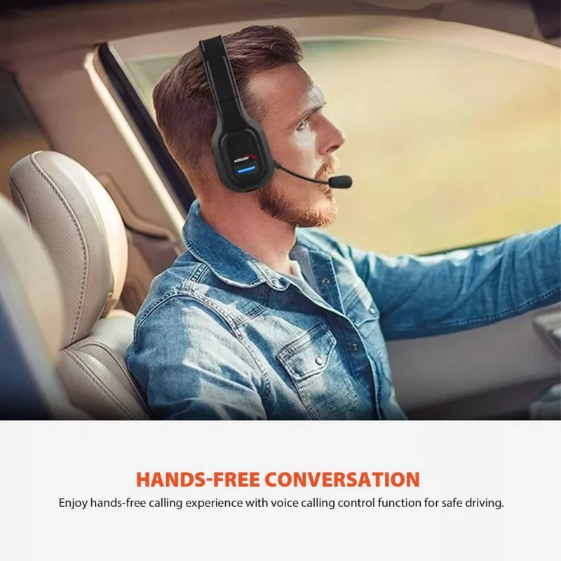 Audiocore 74452 Bluetooth-headset koptelefoon ruisonderdrukking microfoon callcenter Google Siri kantoor draadloos