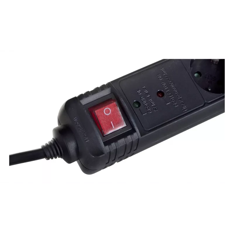 Overspanningsbeveiliging Gembird SPG5-C-10 zwart 5 AC-stopcontacten 250V 3m
