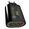 USB-wandlader MACLEAN MCE479B — 3x USB-aansluitingen, 18W totaalvermogen, compact