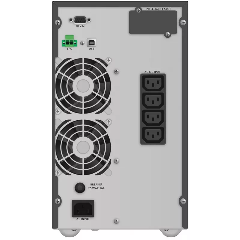 PowerWalker VFI 2000 TG dubbelconversie (online) 2 kVA 1800 W 4 stopcontacten