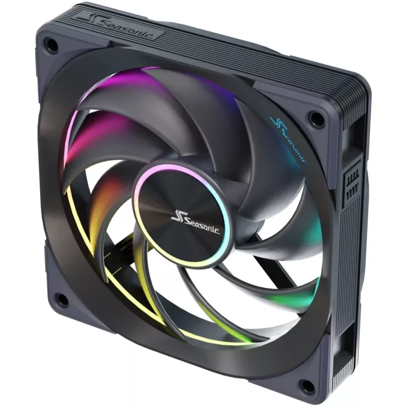 Fan Seasonic MagFlow ARGB 12 cm 2000 RPM zwart