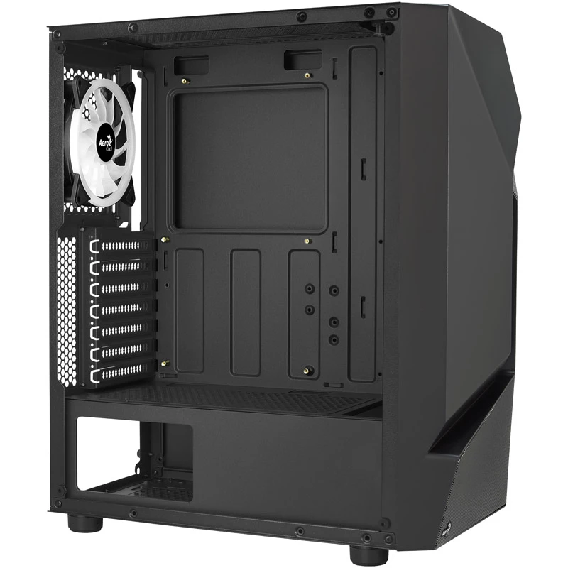 Aerocool Scape-G-BK-v2 midi-tower, Tempered Glass, FRGB - zwart