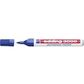 Permanentmarker Edding 3000 blauw 10 stuks