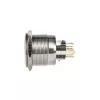 DimasTech vandalismebestendige schakelaar/drukknop 25 mm Silverline Dot RGB PD212