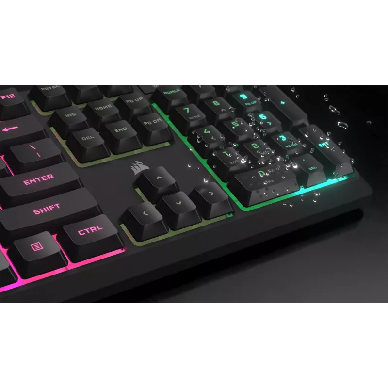 Corsair CH-9226D65-DE toetsenbord gaming USB QWERTZ Duits grijs