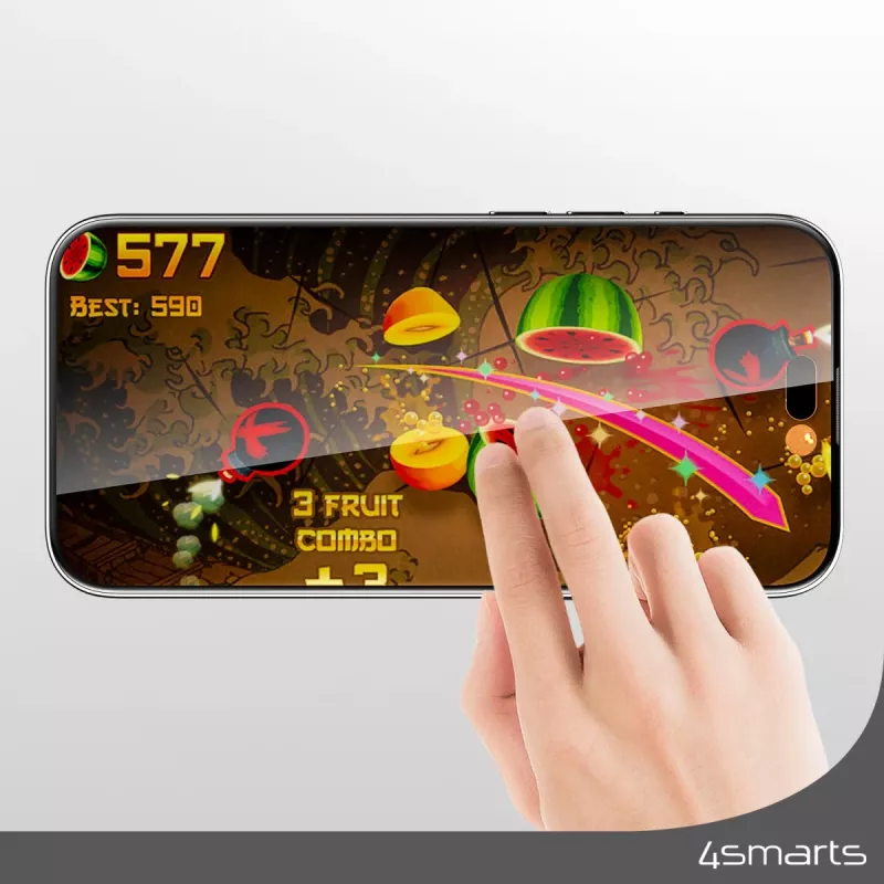 Beeldschermfolie 4smarts 540599 voor iPhone 15 Plus krasbestendig