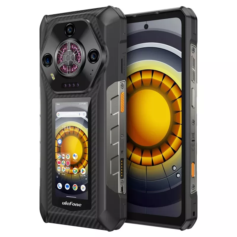 Ulefone Armor 30 Pro 5G UF-A30P smartphone, 6,95 inch, 16 GB RAM, 512 GB, IP69K, Android 14, 12800 mAh, zwart