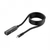 Verlengkabel Unitek U1335ABK01 USB-C stekker naar bus, 10 Gbit/s, 5 m, zwart