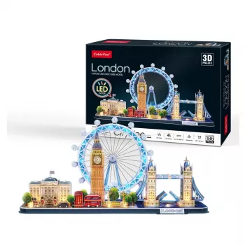 3D-puzzel CubicFun Cubic Fun City Line London LED 107 stuks