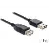 USB-kabel DeLOCK EASY-USB 2.0-A 1m zwart