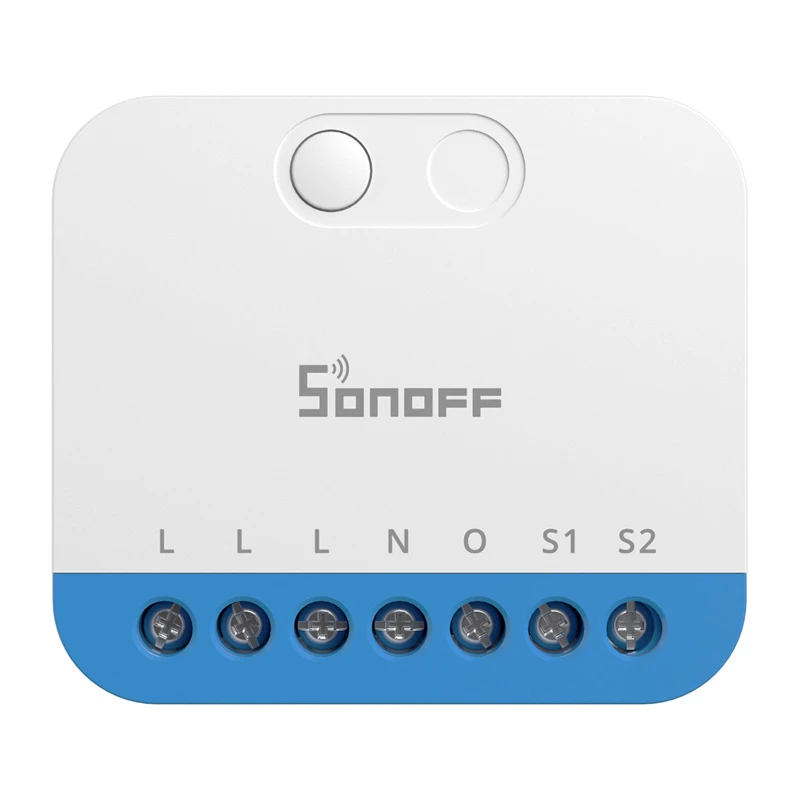 Wandgemonteerde Sonoff MINI-ZBDIM Zigbee slimme mini-controller/dimmer voor de verlichting – compacte inline-module