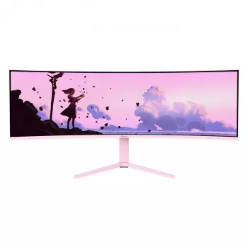 Curved monitor Arozzi Nova 49” (124,5 cm) dual QHD 5120×1440 LED VA 32:9 4 ms roze