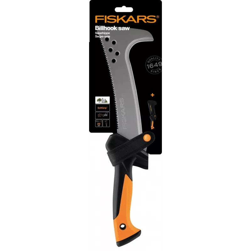 Fiskars 1051233 handzaag beugelzaag 23 cm zwart, oranje, zilver