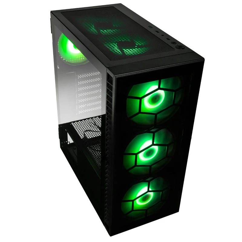 Kolink Observatory HF Plus Glass ARGB midi-tower - zwart