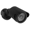 Dummy-buis camera CEE IR1800 B, gesimuleerde bewakingscamera met IR-LED's, zwart