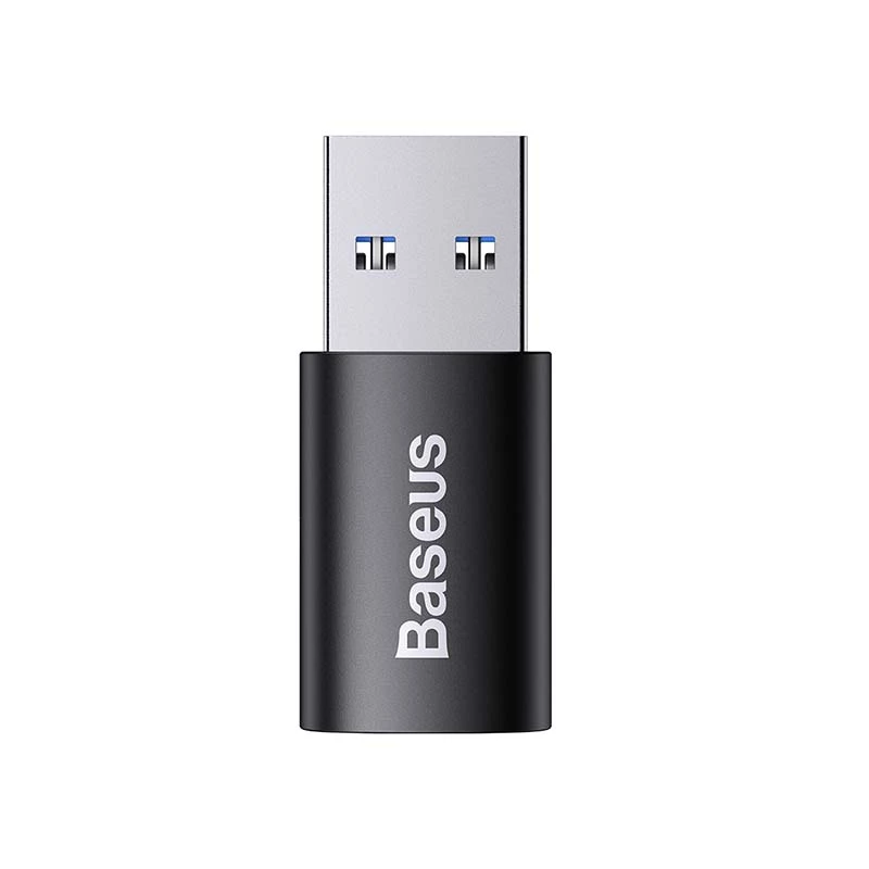 Adapter Baseus Ingenuity USB Type-A (bus) naar USB Type-C (stekker) 10 Gbit/s, zwart, 14×22×8 mm