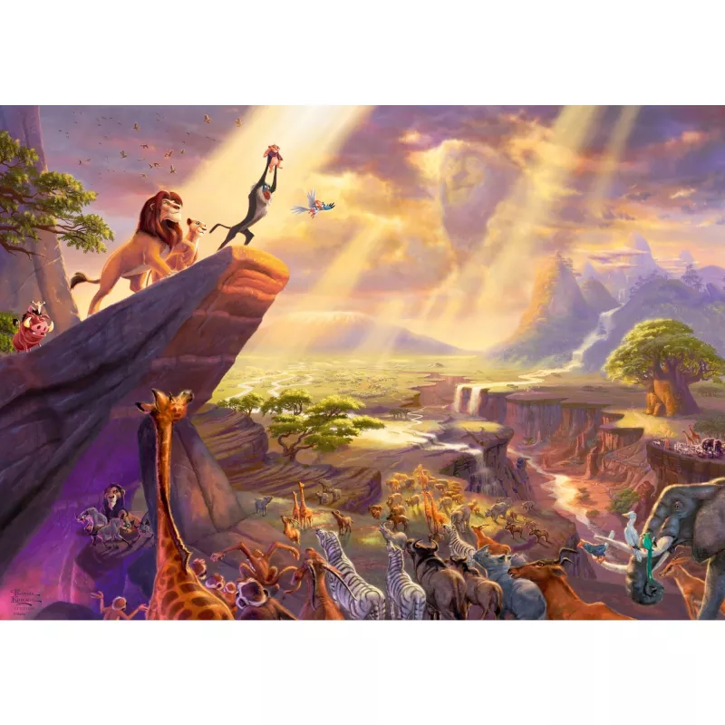 Thomas Kinkade Studios: Disney Dreams Collection - De Leeuwenkoning, puzzel 1000 stukjes