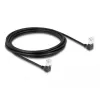 DeLOCK RJ45 netwerkkabel Cat.6A S/FTP slank 90° naar beneden afgehoekt 3m zwart