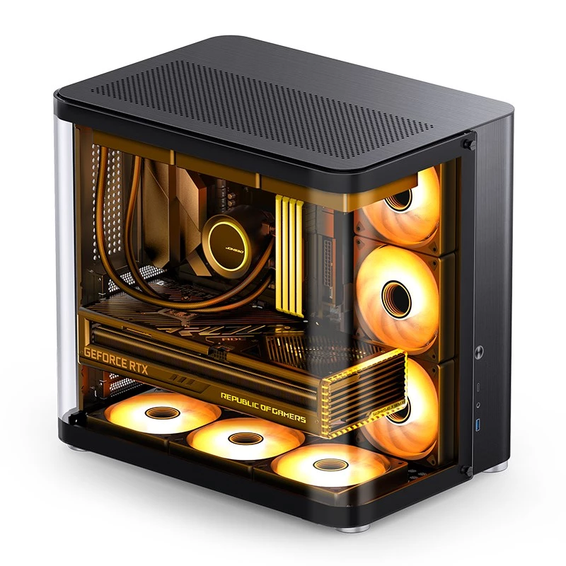 PC-behuizing Jonsbo TK-2 2.0 midi tower zwart