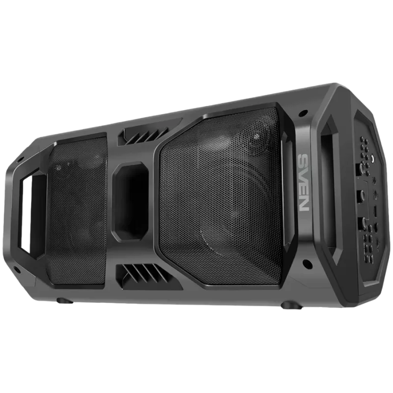 Luidspreker SVEN PS-600, zwart (50W, TWS, Bluetooth, FM, USB, microSD, LED-display, 4000mAh)