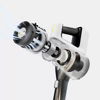 Steelstofzuiger Kärcher VCS 3 Nano — accu, HEPA-filter, zakloos 0,6 l, 2,5 Ah, zwart