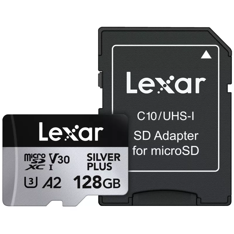 Flashgeheugen Lexar 128 GB UHS-I MicroSDXC Professional SILVER PLUS